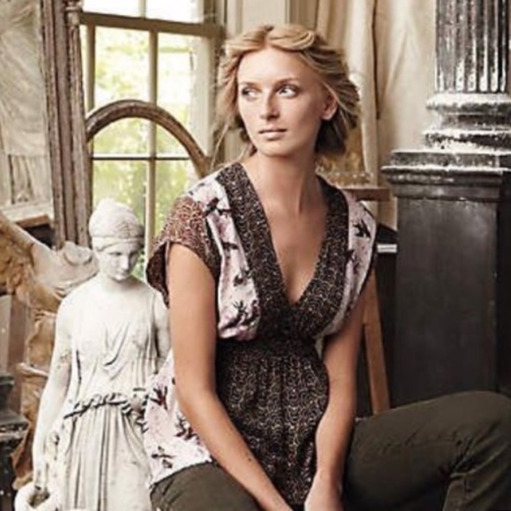 Anthropologie Corey Lynn Calter Thrush Song Blouse